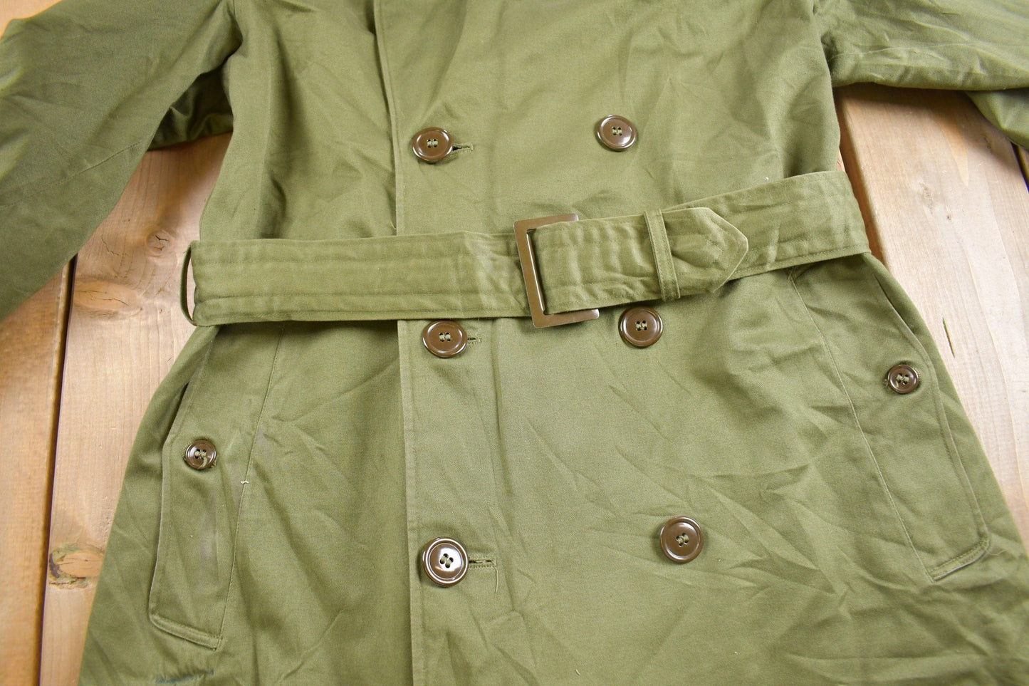 Vintage 1950s Military Overcoat from propervintagecanada