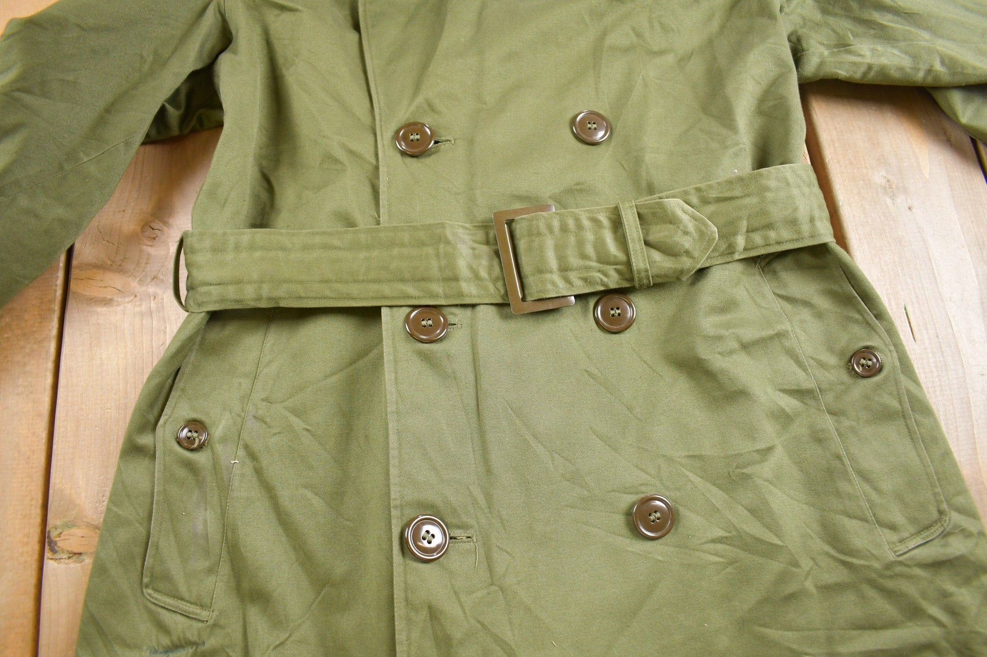 Vintage 1950s Military Overcoat from propervintagecanada
