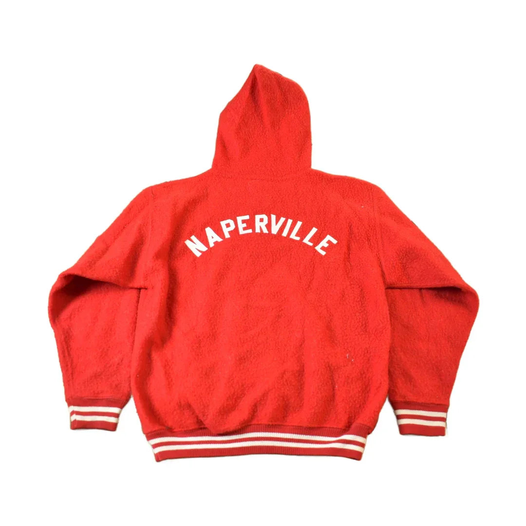 Vintage 1950s Naperville Champion Fleece Quarter Zip Hoodie from propervintagecanada
