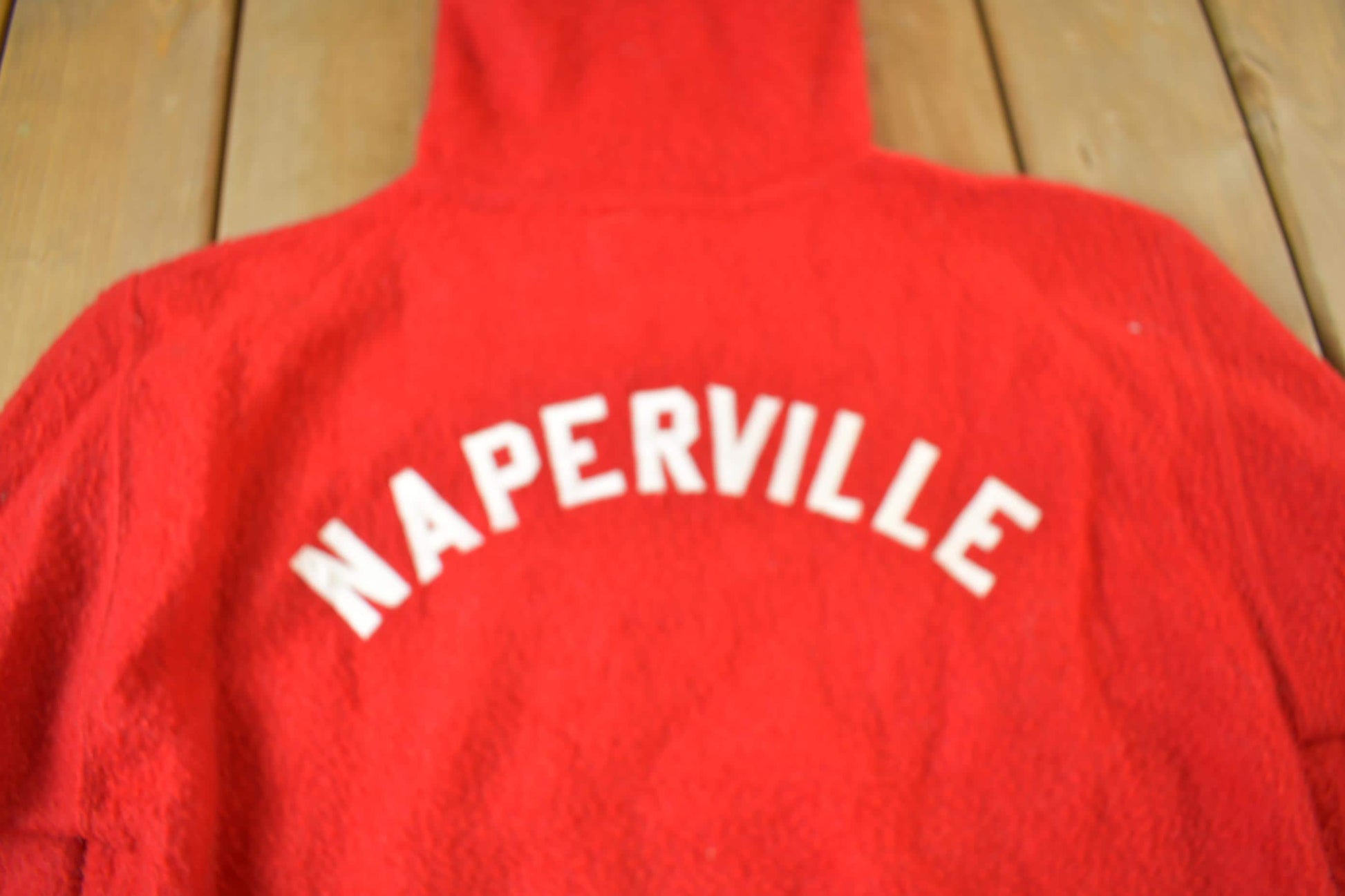Vintage 1950s Naperville Champion Fleece Quarter Zip Hoodie from propervintagecanada