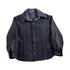 Vintage 1950s Navy Blue Wool Button Up Shirt Men&