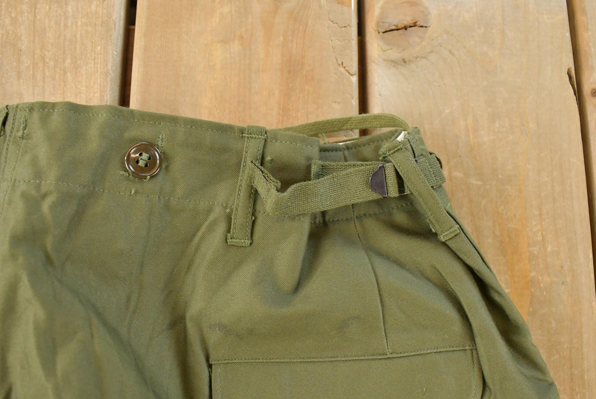 Vintage 1950s OG 107 M-1951 Army Cargo Field Trousers Olive Drab Pants Men's 38 x 30 from propervintagecanada
