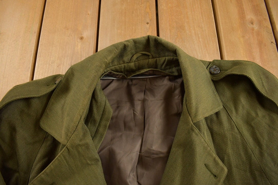 Vintage 1950s OG 107 Military Overcoat Men's Medium from propervintagecanada