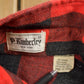 Vintage 1950s P. Kimberley Buffalo Plaid Wool Button Up Shirt Men's Medium from propervintagecanada