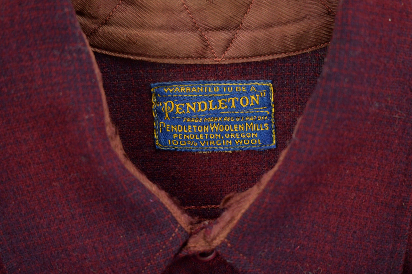 Vintage 1950s Pendleton Button Up Board Shirt Men's Large from propervintagecanada