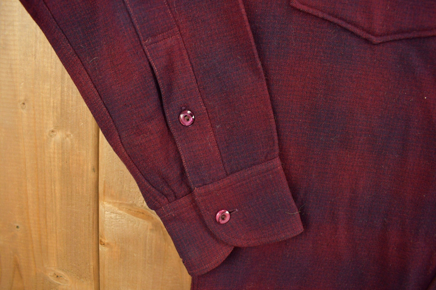 Vintage 1950s Pendleton Button Up Board Shirt Men's Large from propervintagecanada