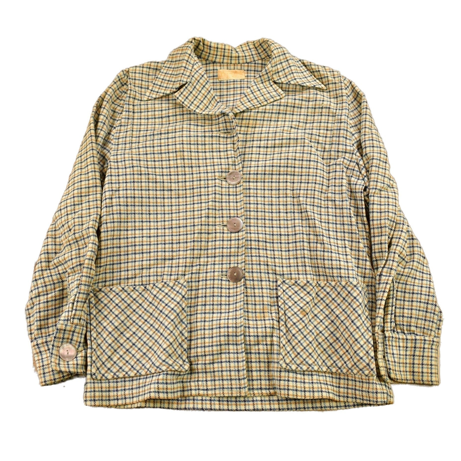 Vintage 1950s Pendleton Plaid Button Up Blazer Jacket Men's Medium from propervintagecanada