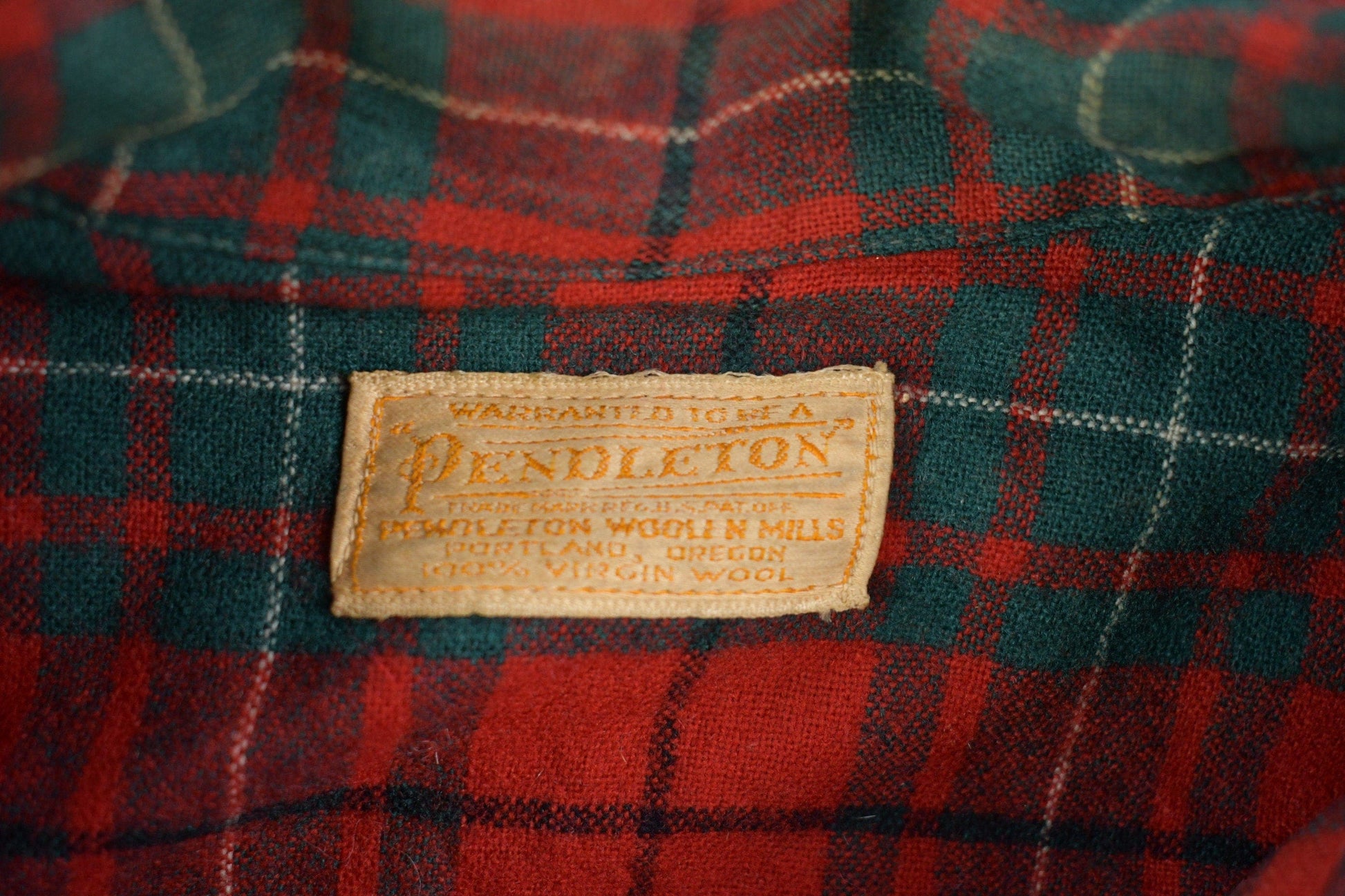 Vintage 1950s Pendleton Plaid Button Up Shirt / 1950s Button Up / Vintage Flannel / Plaid Flannel / Casual Shirt / Formal Shirt from propervintagecanada