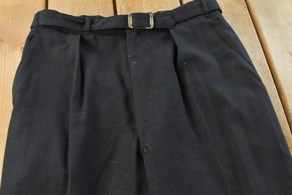 Vintage 1950s Pleated Trousers Men's 28 x 27 from propervintagecanada