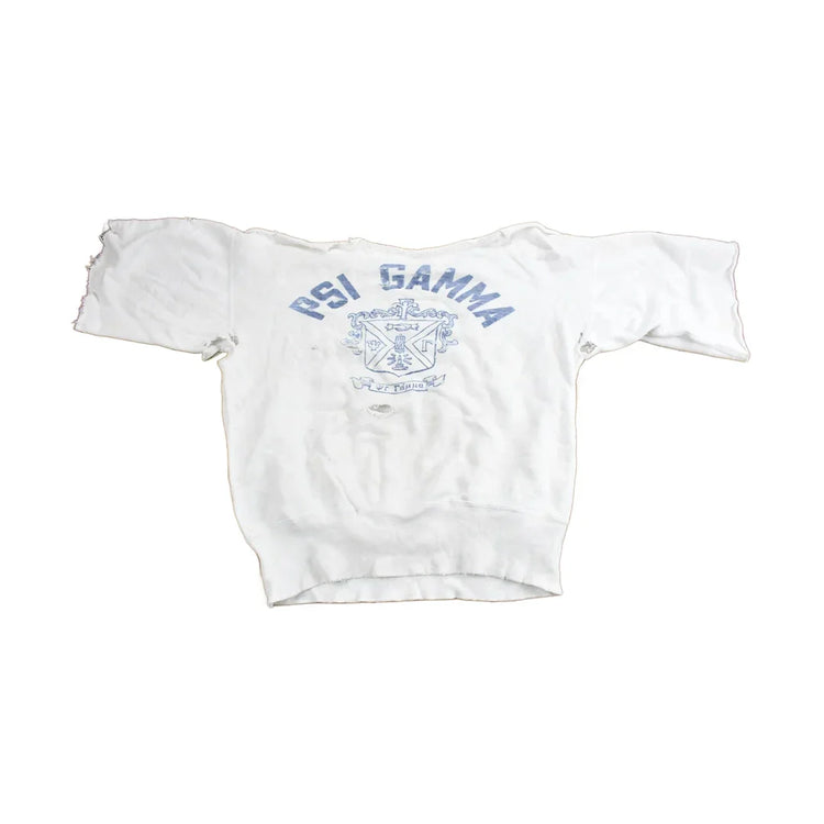 Vintage 1950s PSI Gamma Thrashed Collegiate Crewneck from propervintagecanada