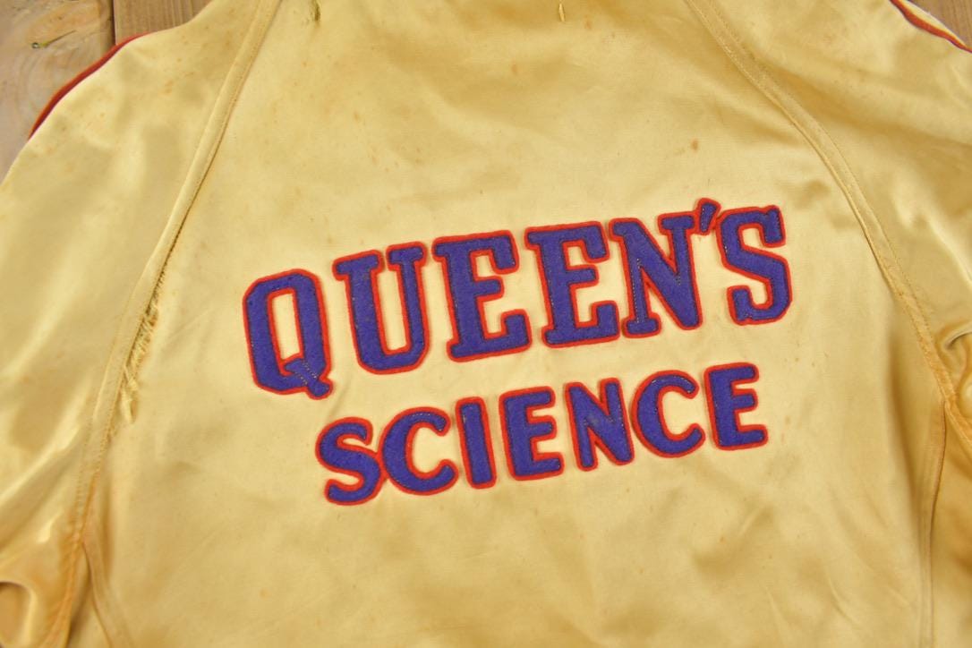 Vintage 1950s Queen's Science Varsity Jacket from propervintagecanada