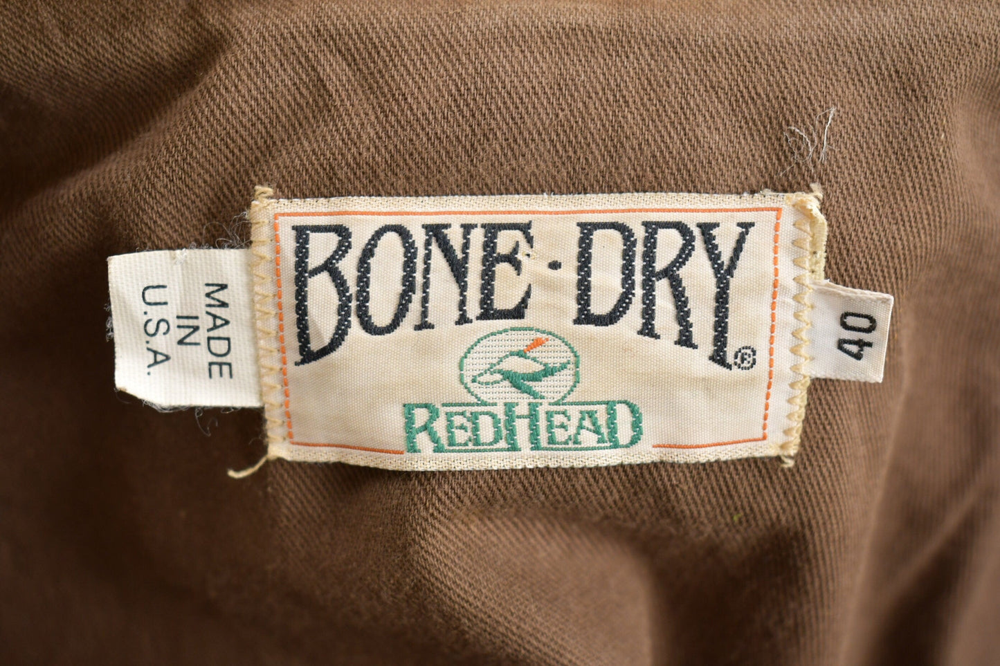 Vintage 1950s Red Head Canvas Hunting Jacket Made In USA Men's Large from propervintagecanada