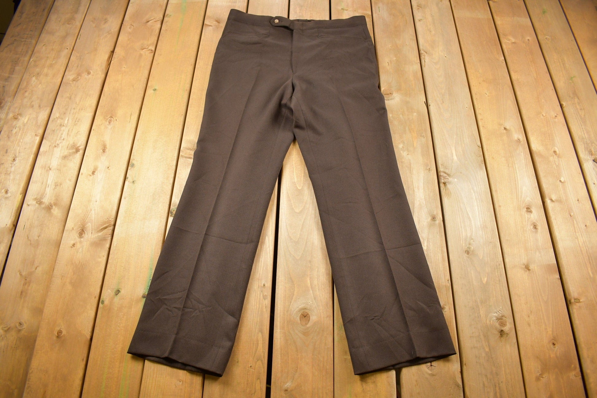 Vintage 1950s Sans A Belt Jaymar Slacks Men's 36 x 31 from propervintagecanada