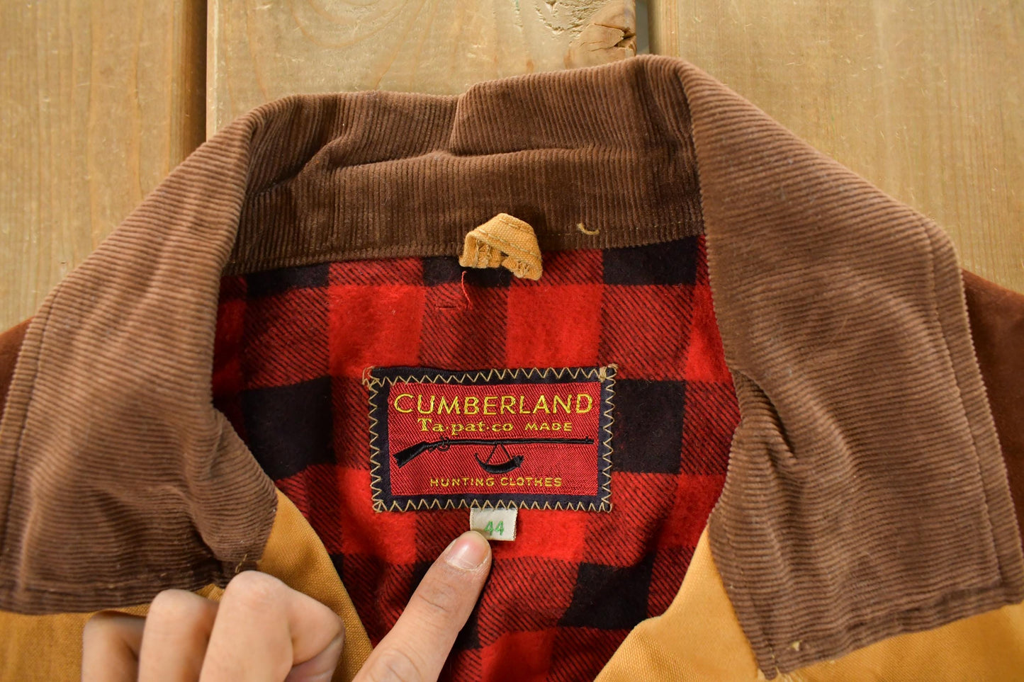 Vintage 1950s Sears Cumberland Hunting Jacket Men's Large from propervintagecanada