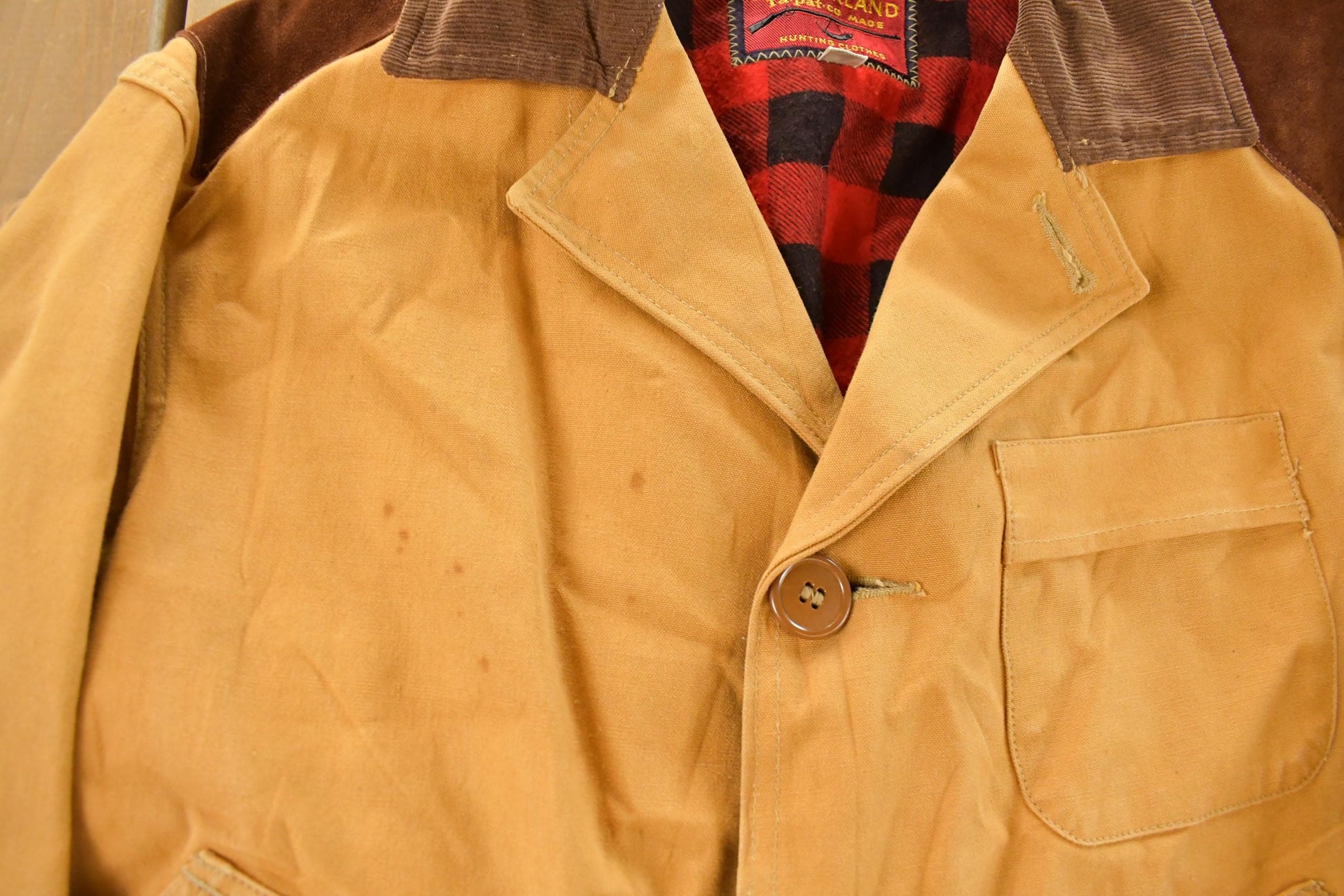 Vintage 1950s Sears Cumberland Hunting Jacket Men's Large from propervintagecanada