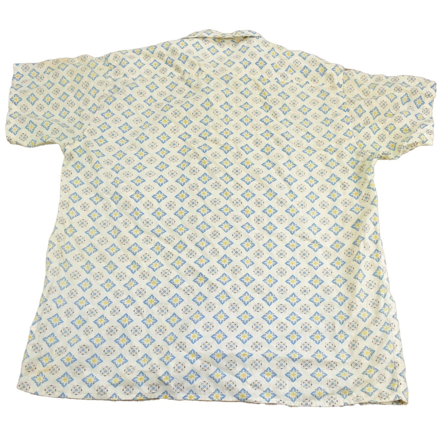 Vintage 1950s Single Needle All Over Print Button Up ShirtMen's Medium from propervintagecanada