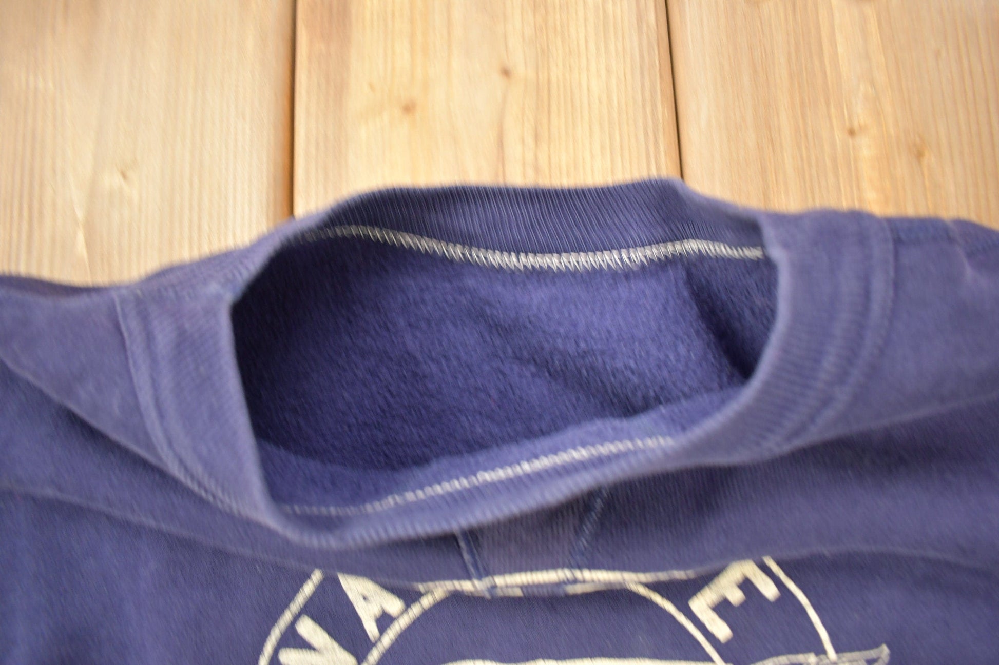 Vintage 1950s Single V Crewneck Sweatshirt Kwanette Club We Serve Racquet Club from propervintagecanada