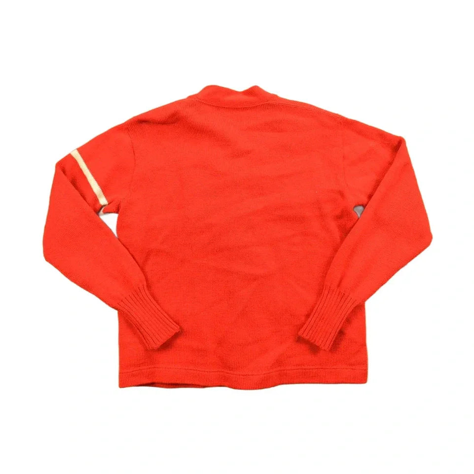 Vintage 1950s St. A Basketball Letterman Knit Cardigan Sweater from propervintagecanada