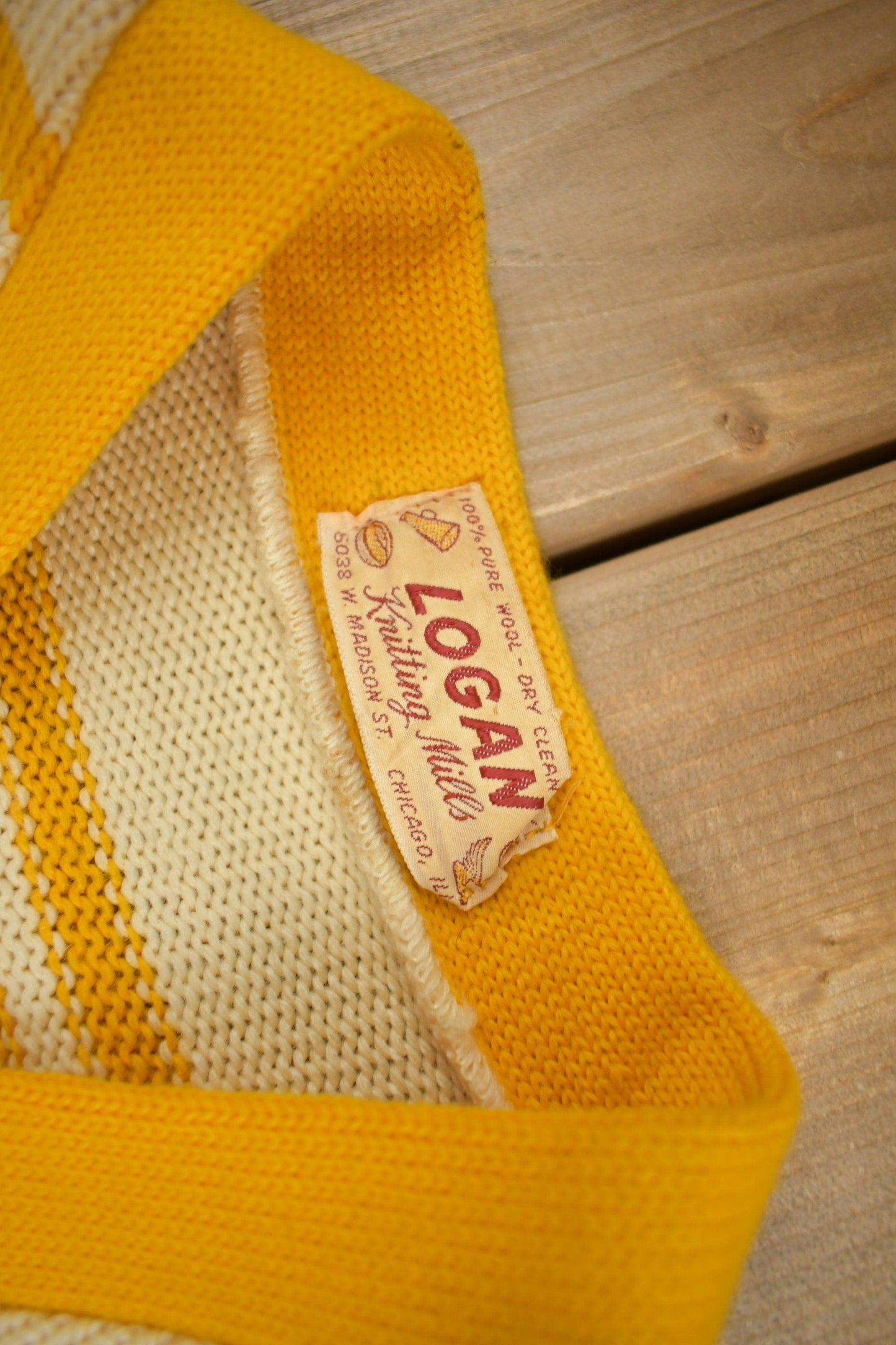 Vintage 1950s St.Ignatius Letterman Knit Cardigan Sweater Men's S from propervintagecanada