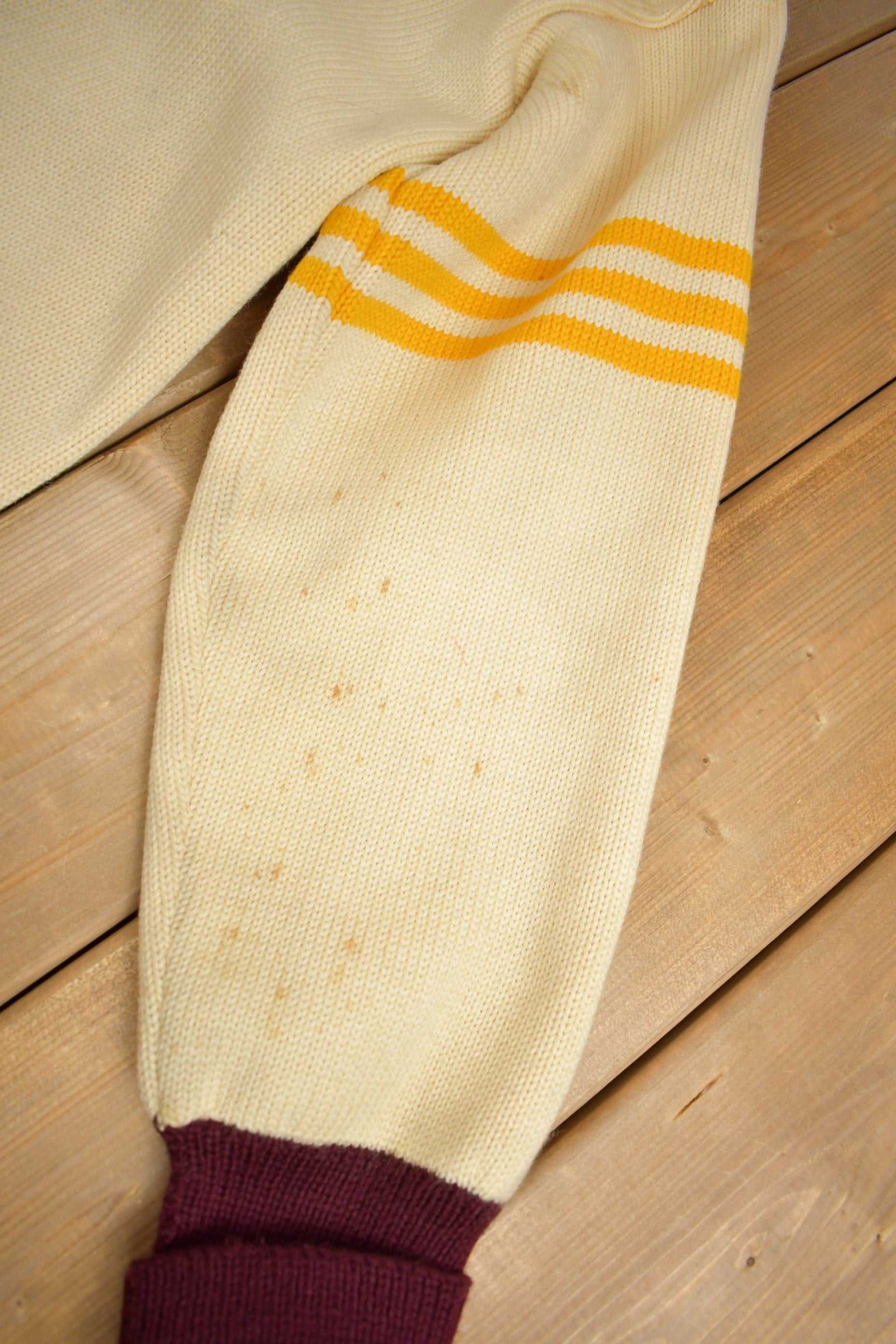 Vintage 1950s St.Ignatius Letterman Knit Cardigan Sweater Men's S from propervintagecanada
