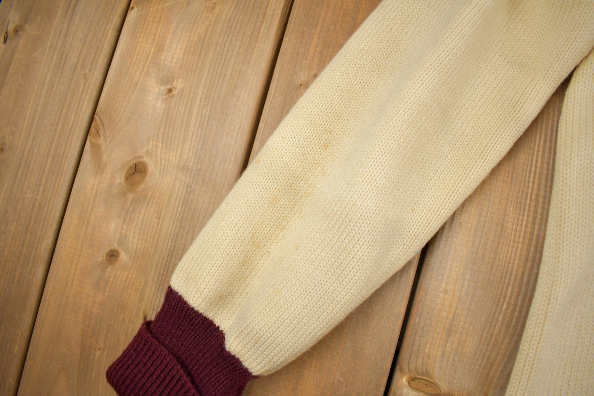 Vintage 1950s St.Ignatius Letterman Knit Cardigan Sweater Men's S from propervintagecanada