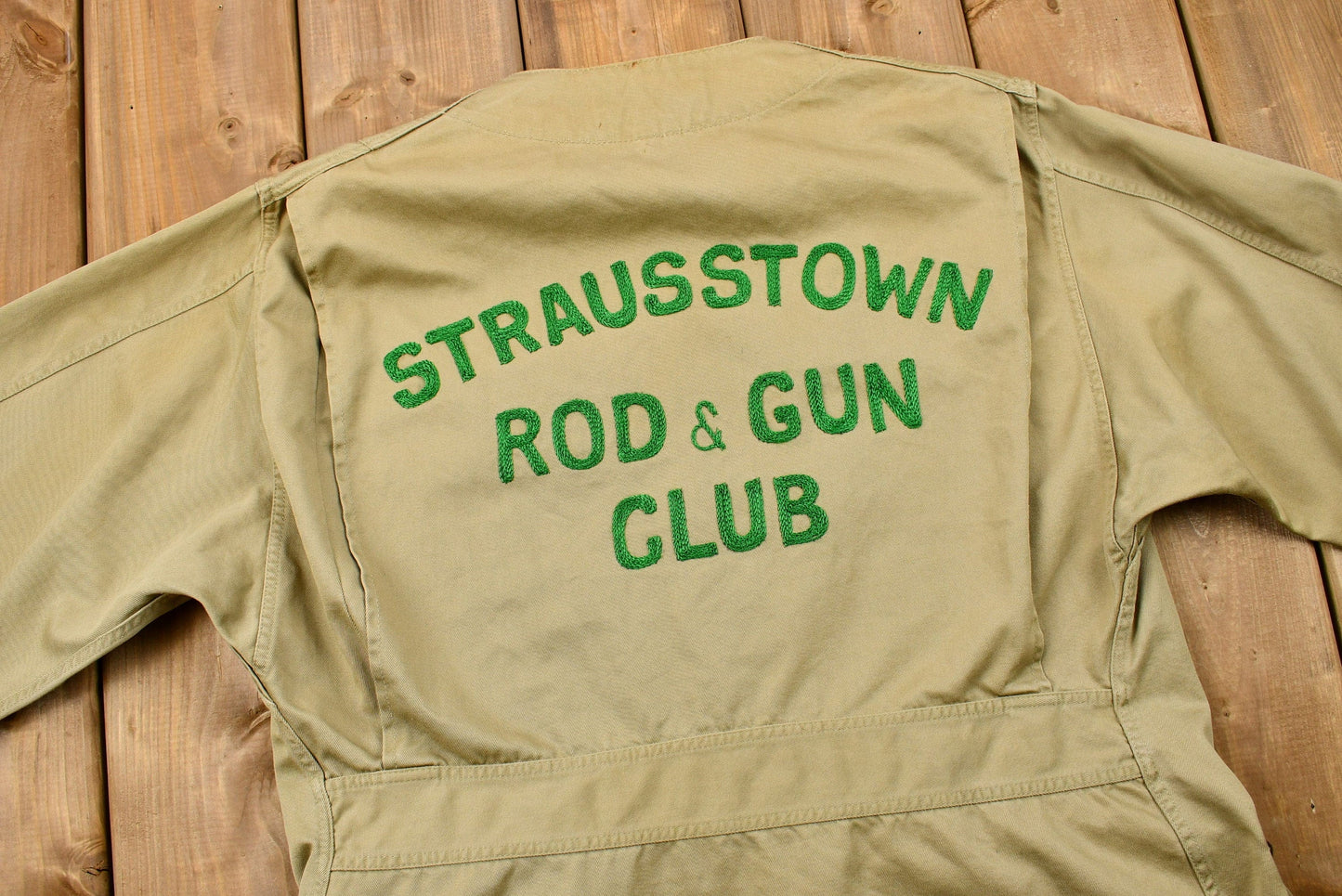 Vintage 1950s Strausstown Rod & Gun Club Hunting Jacket from propervintagecanada