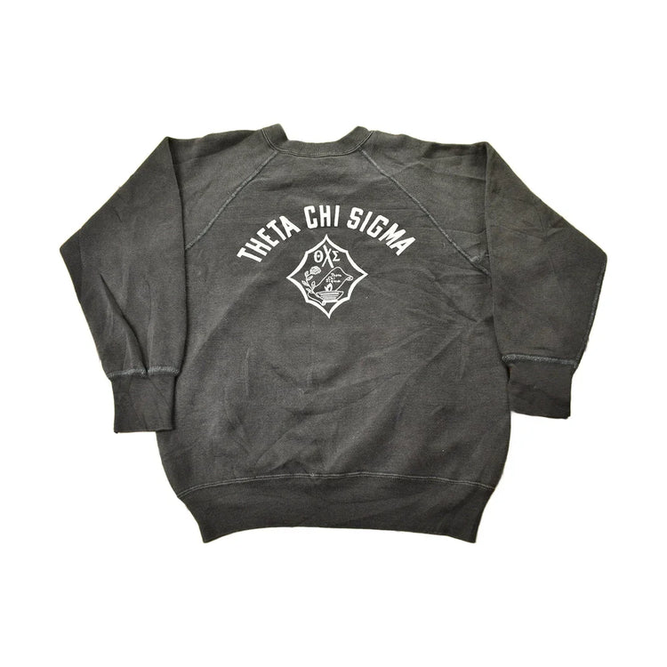 Vintage 1950s Theta Chi Sigma Champion Raglan Crewneck Sweatshirt from propervintagecanada