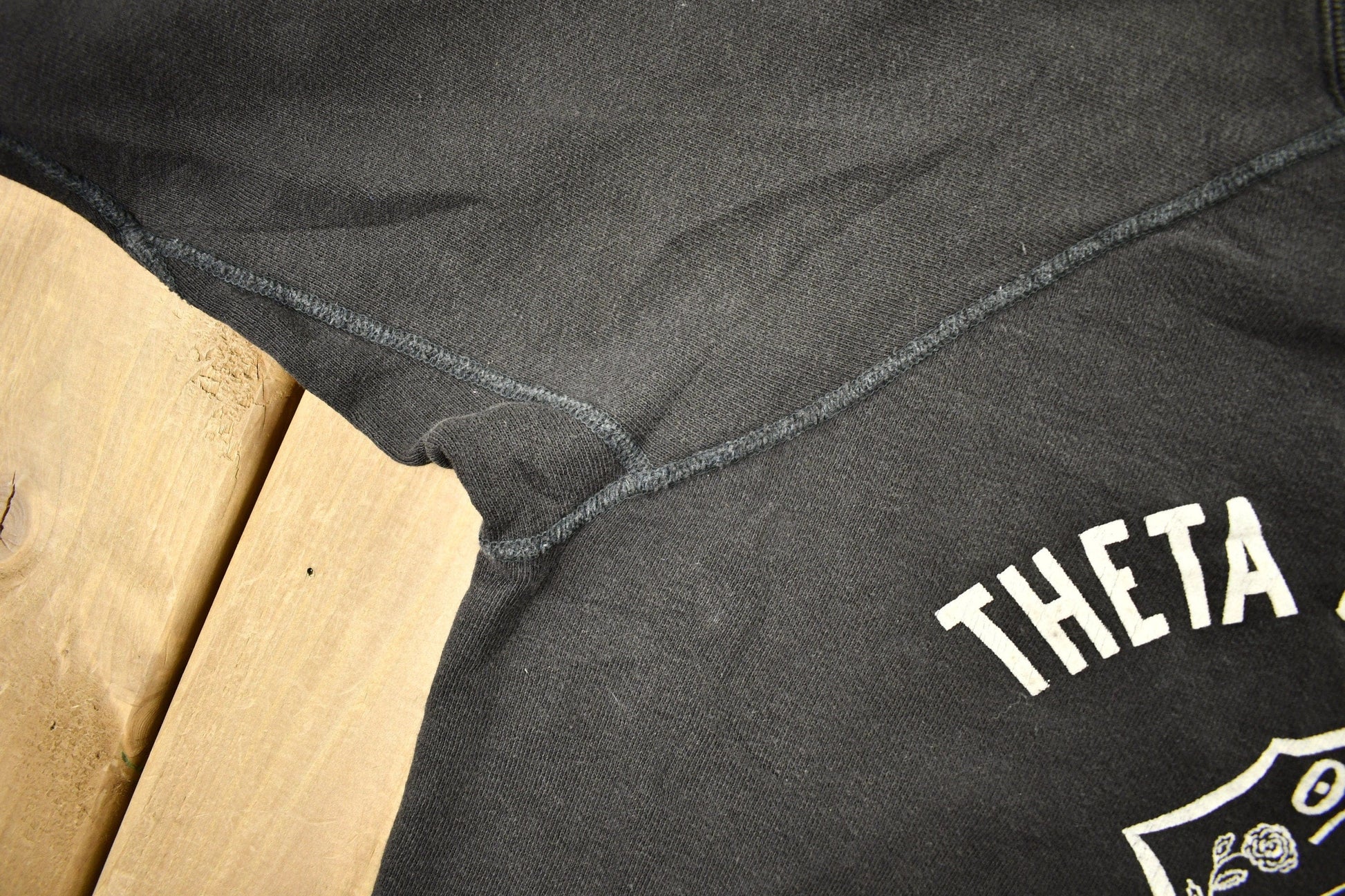 Vintage 1950s Theta Chi Sigma Champion Raglan Crewneck Sweatshirt from propervintagecanada