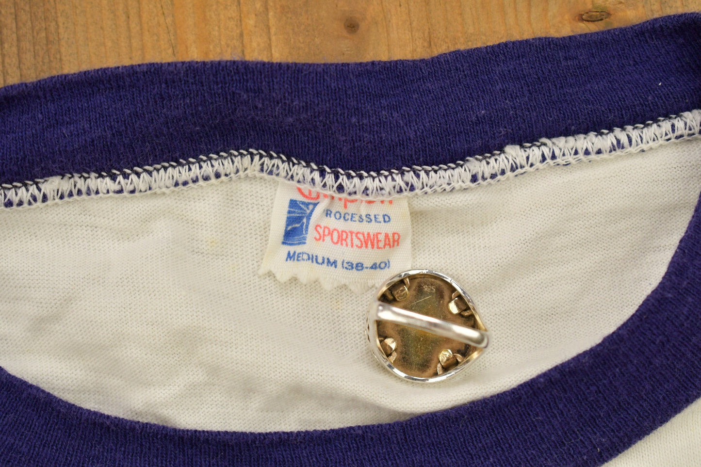 Vintage 1950s University Of Notre Dame Collegiate Champion T-Shirt from propervintagecanada