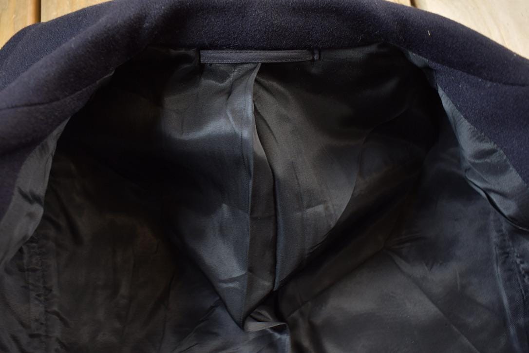 Vintage 1950s USN Naval Wool Double Breasted Jacket from propervintagecanada