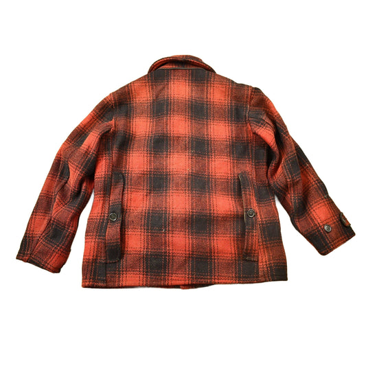 Vintage 1950s Western Field Montgomery Ward Buffalo Plaid Wool Hunting Jacket Men's Medium from propervintagecanada