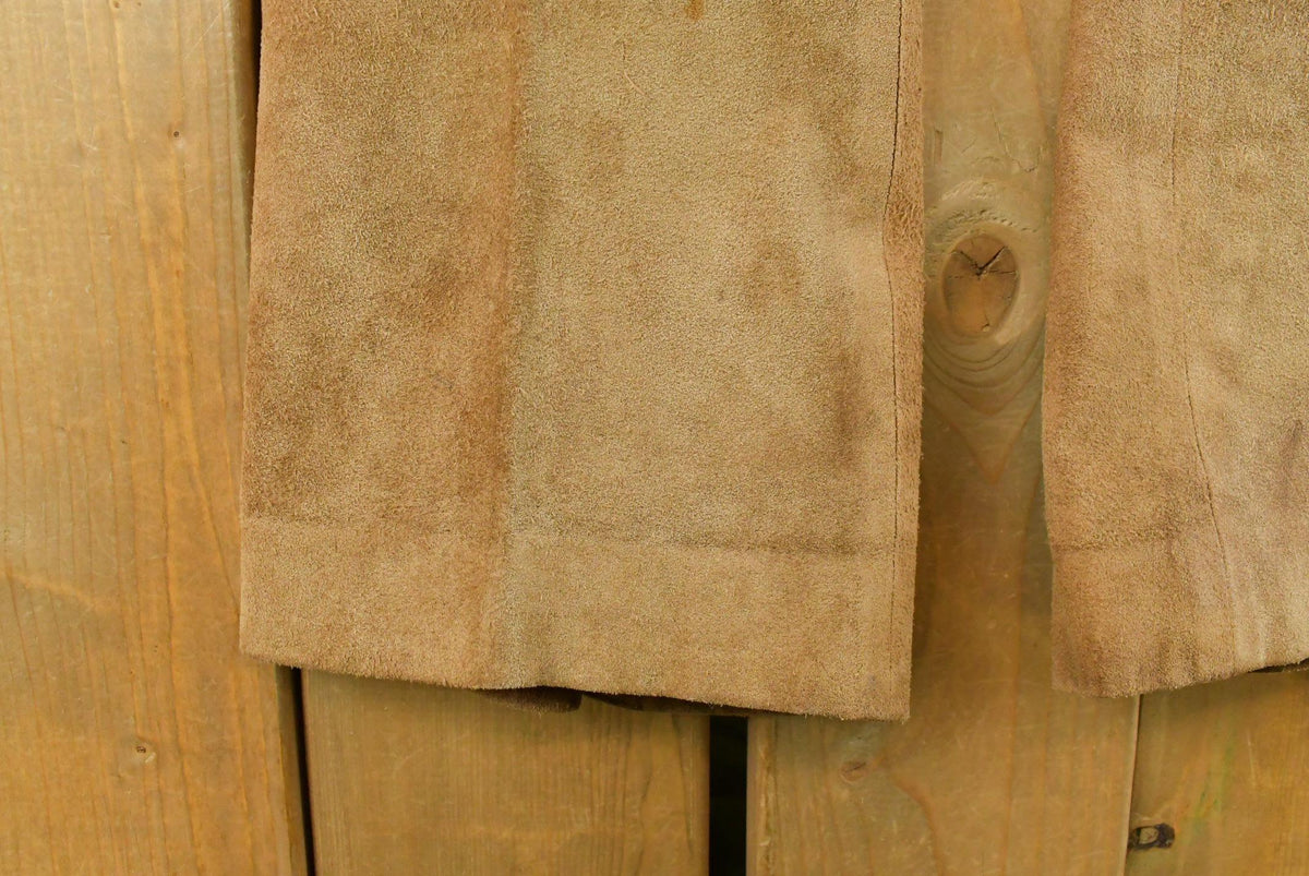 Vintage 1950s Western Leather Suede Bootcut Pants Women's 30 x 28 from propervintagecanada