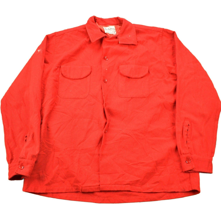 Vintage 1950s Wolverine Superb Wool Blend Loop Button Up Shirt / True Vintage / Vintage Flannel / Wool Shirt / Casual Shirt / Formal Shirt from propervintagecanada