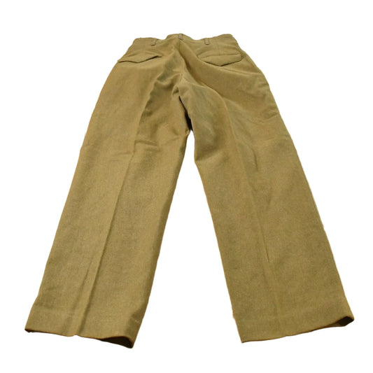 Vintage 1950s Wool Army Military Trousers Men's 27 x 30.5 from propervintagecanada