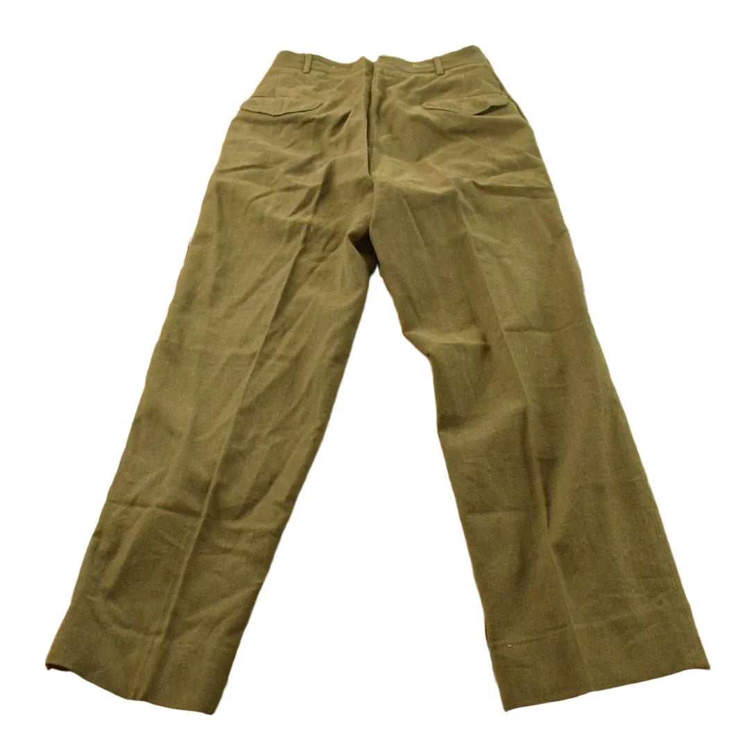 Vintage 1950s Wool Army Military Trousers Men's 30 x 32 from propervintagecanada