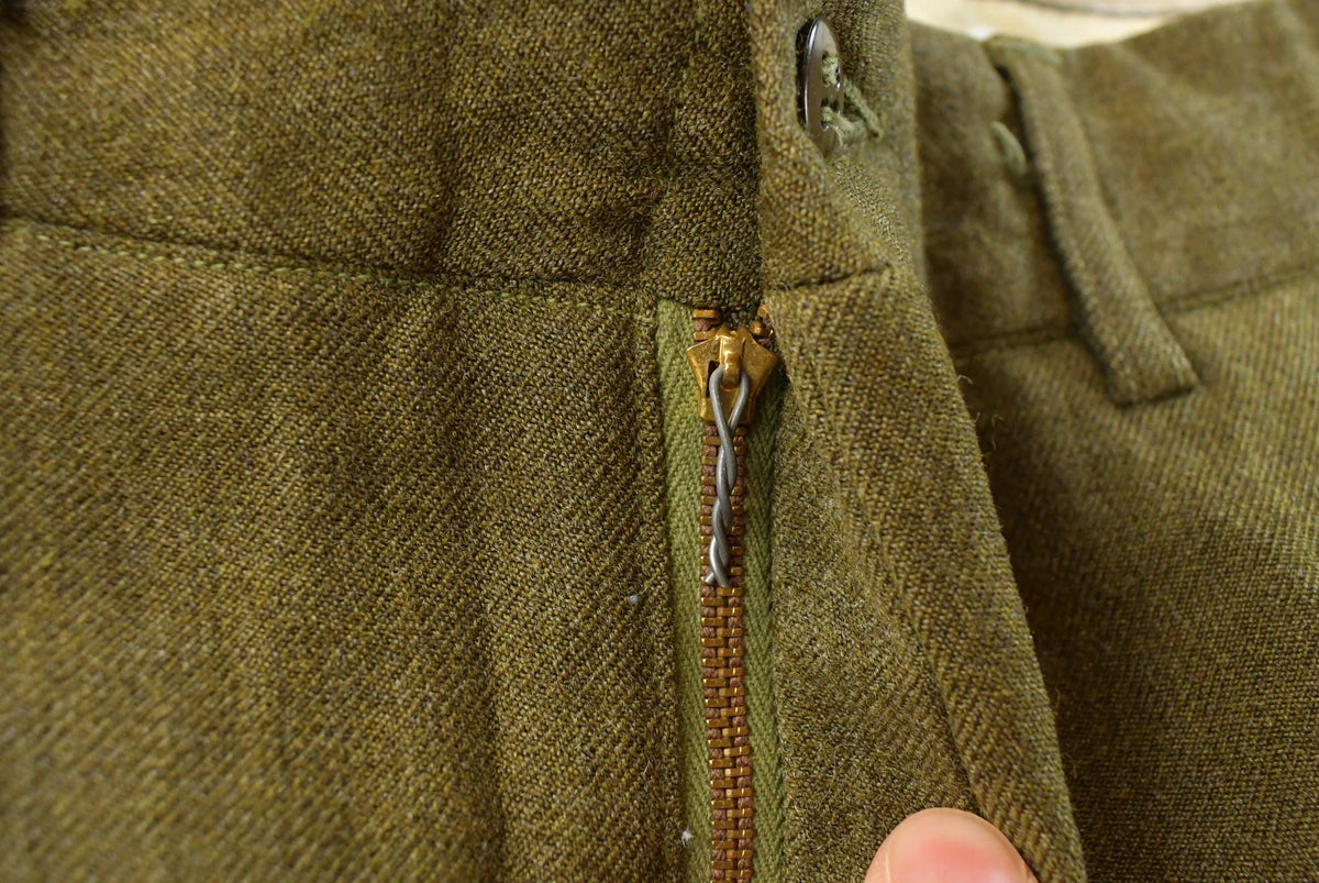 Vintage 1950s Wool Army Military Trousers Men's 30 x 32 from propervintagecanada
