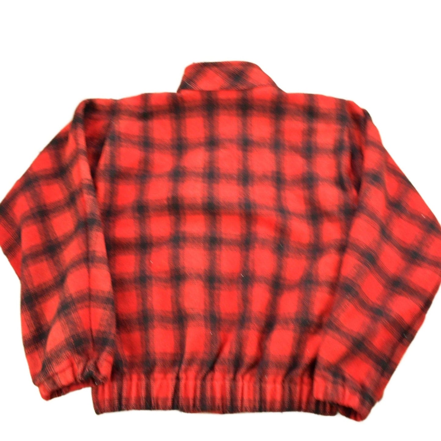 Vintage 1950s Wool Buffalo Plaid Button Up Hunting Jacket Women's XS from propervintagecanada