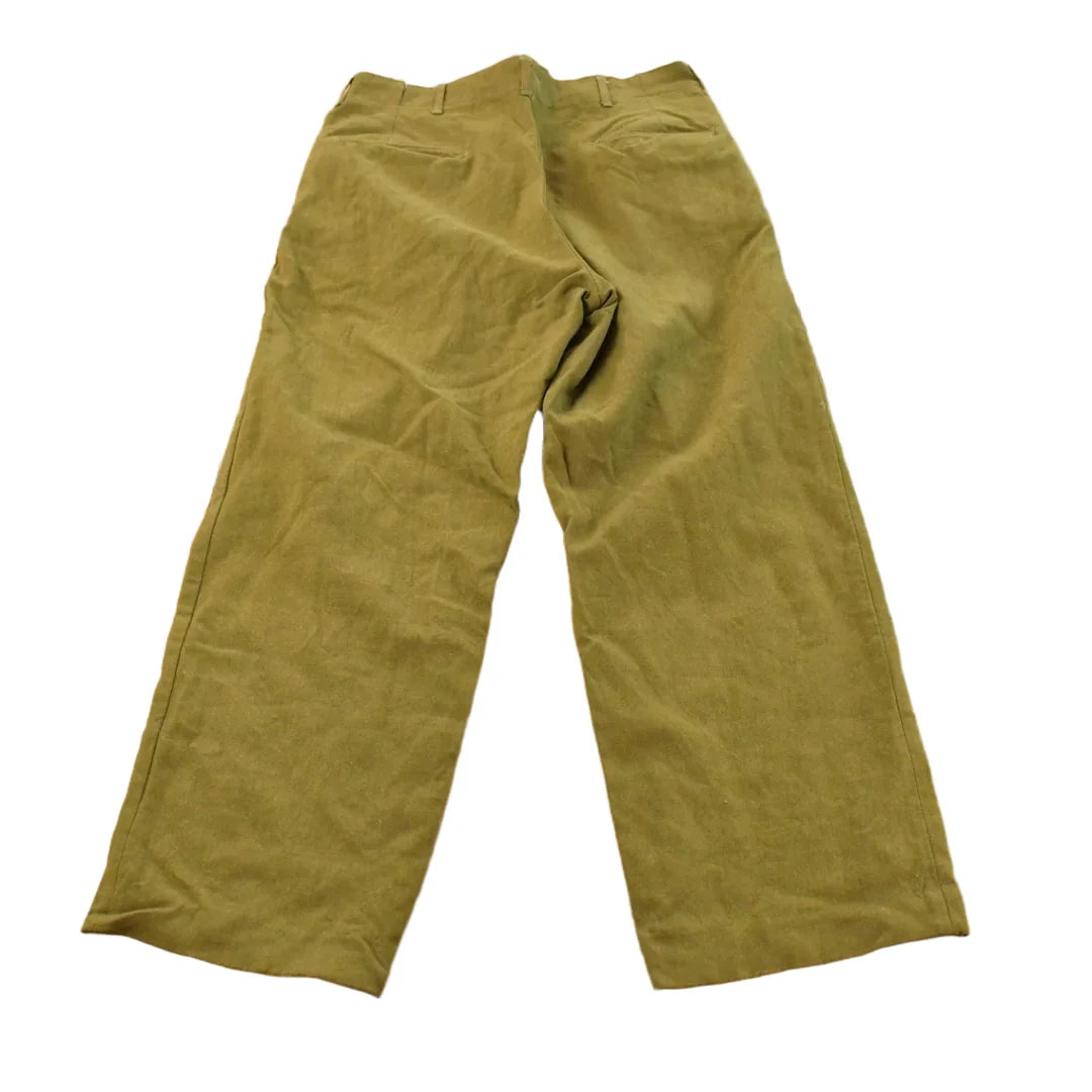 Vintage 1950s Wool Military Pants 33 x 29 from propervintagecanada