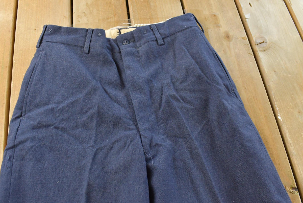 Vintage 1950s Wool RCAF Army Military Trousers Men's 29 x 30 from propervintagecanada