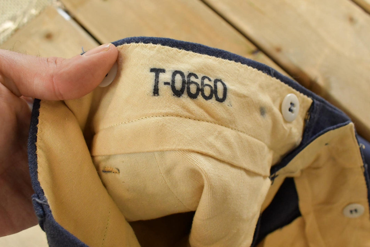 Vintage 1950s Wool RCAF Army Military Trousers Men's 29 x 30 from propervintagecanada