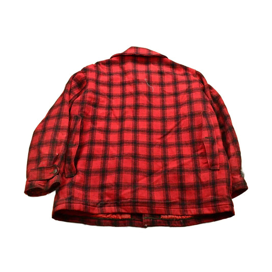 Vintage 1950s Woolrich Buffalo Plaid Wool Hunting Jacket from propervintagecanada