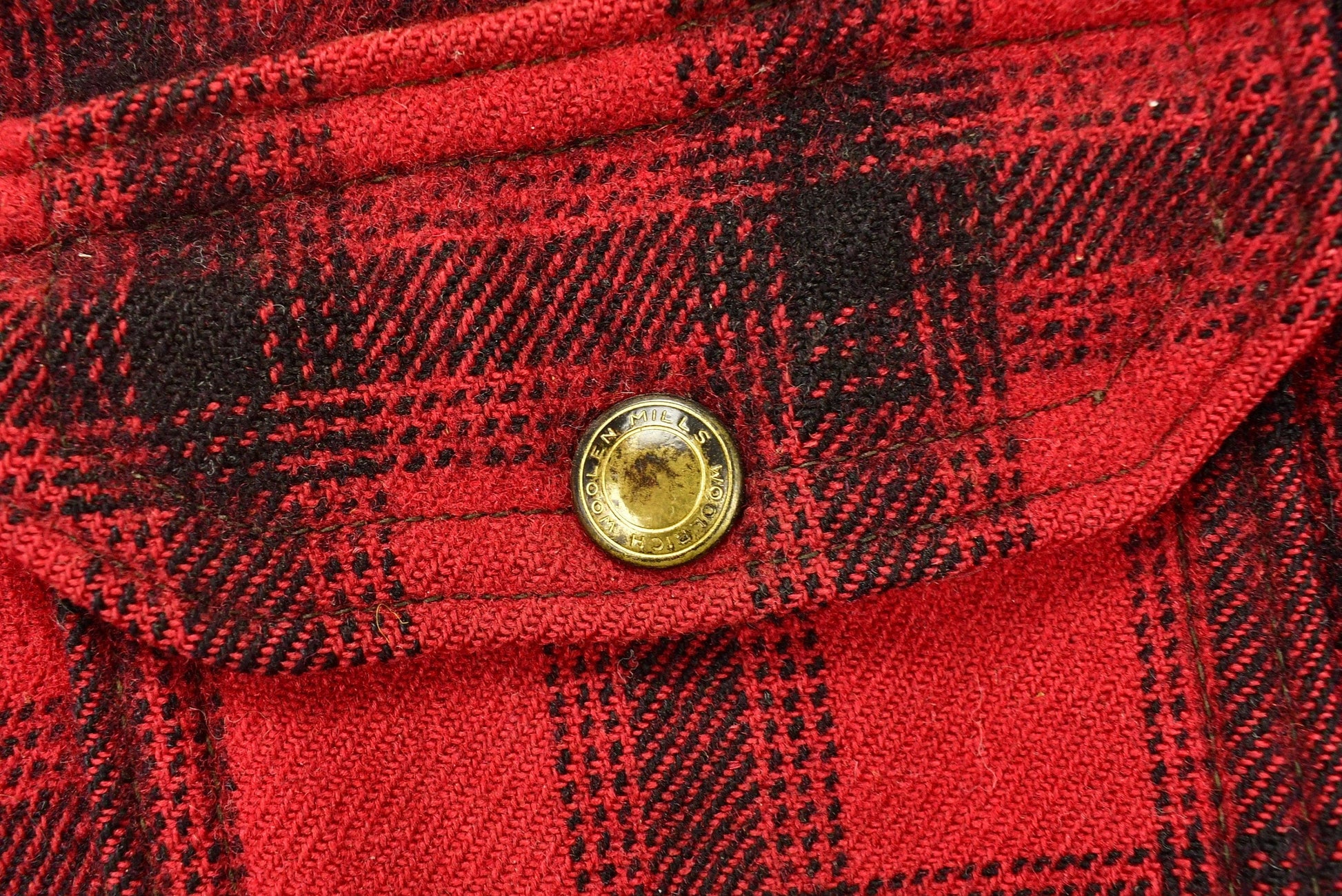 Vintage 1950s Woolrich Buffalo Plaid Wool Hunting Jacket from propervintagecanada