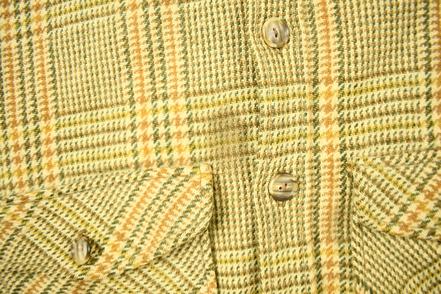 Vintage 1950s Woolrich Hounds Tooth Button Up Wool Hunting Jacket Men's Large from propervintagecanada