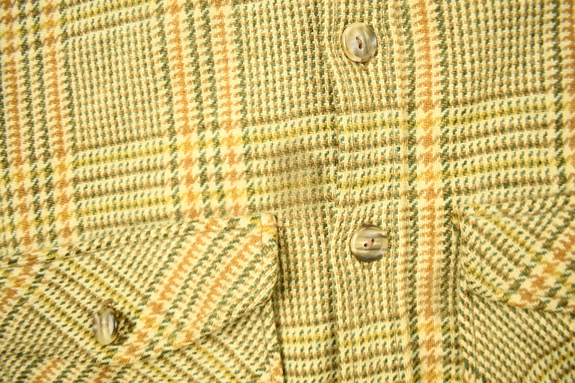 Vintage 1950s Woolrich Hounds Tooth Button Up Wool Hunting Jacket Men's Large from propervintagecanada