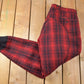 Vintage 1950s Woolrich Red Buffalo Plaid Heavy Pants Men's 34 x 30 from propervintagecanada