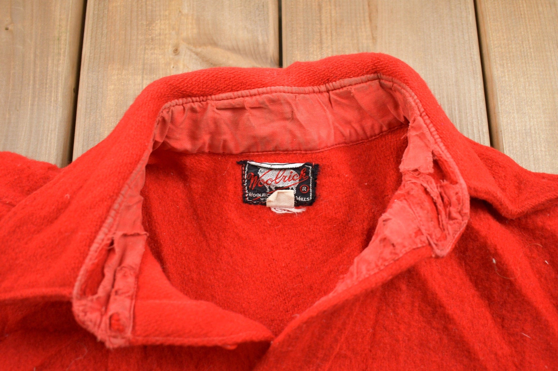 Vintage 1950s Woolrich Wool Button Up Shirt / 1950s Button Up / Vintage Flannel / Plaid Flannel / Casual Shirt / Formal Shirt from propervintagecanada