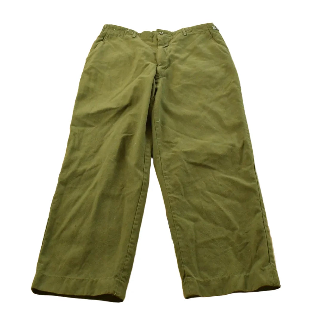 Vintage 1951 M-1951 Army Field Trousers Olive Drab Cargo Pants Men's 36 x 30 from propervintagecanada