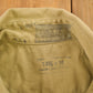 Vintage 1952 Military Khaki-1 Stand-Up Collar Button Up Shirt Men's Large from propervintagecanada