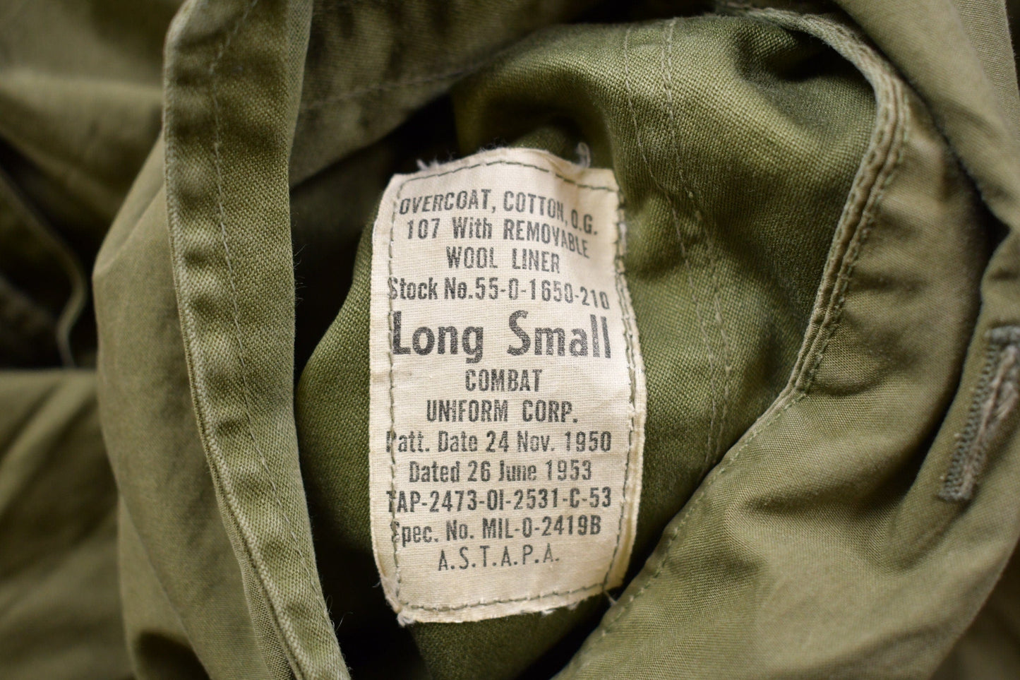 Vintage 1953 OG 107 Military Overcoat from propervintagecanada
