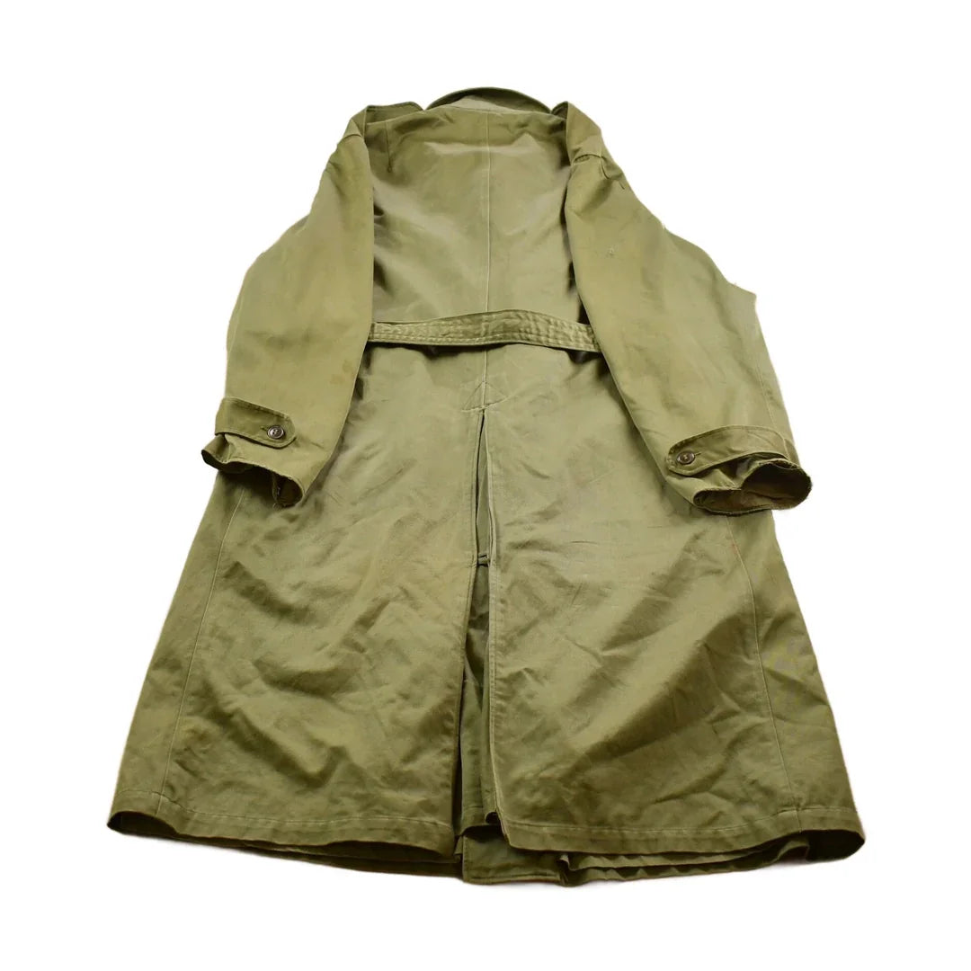 Vintage 1953 OG 107 Military Overcoat Army Trench Coat Men's Medium from propervintagecanada